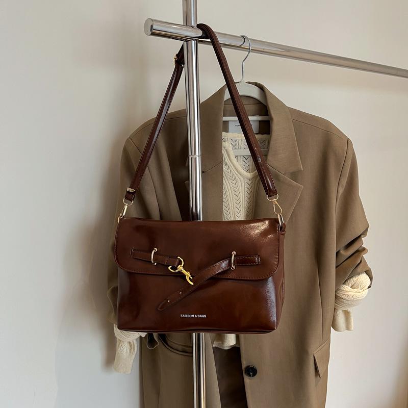 

2025 Осень/Зима Женская Модная Сумка Кроссбоди из Вощеной Кожи