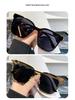 Chic Retro Women's Sunglasses: Fashionable Large Frame, UV Protection, Slimming Design