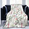 Vintage Flower Blanket Birthday Christmas for Women Girl Gift Spring Floral Blanket Soft Cozy Plush Flannel Fleece Throw Blanket