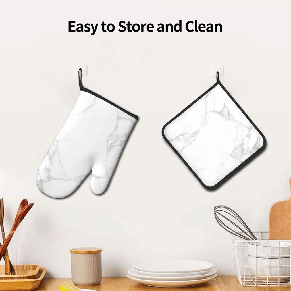 Tiger Oven Mitts and Pot Holders - 2 PCS Set Baking Gift for Mom Oven Gloves & Hot Pads