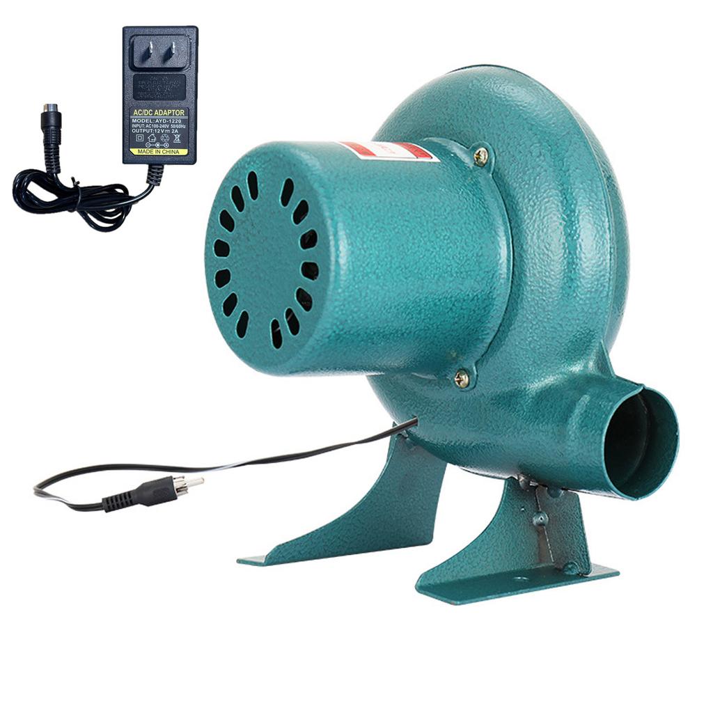 Electric BBQ Fan Air Blower DC12V Camping Cooking Stove Bellows + Air Duct