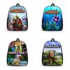 Cute Cartoon Print Minecraft Backpack For Boys And Girls Lightweight And Spacious Medium Size 36-55l Capacity