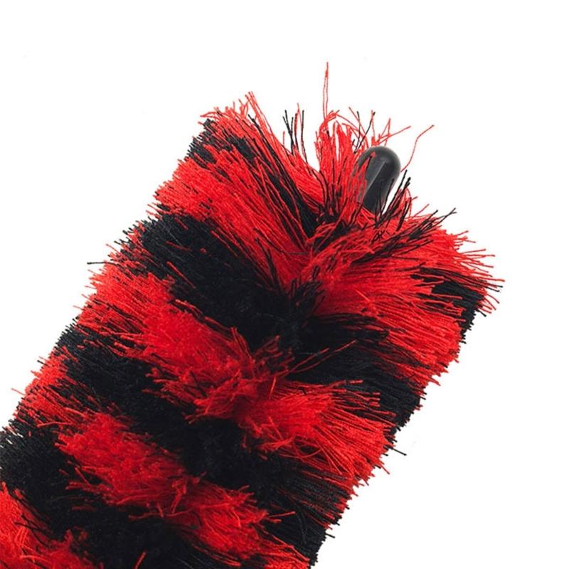 Saxophone Interior Cleaning Brush 51.8 cm Long Soft Fiber Bore Brush with Protective End Caps for After Practice Moisture and Dust Care Needs