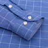 Men's Oxford Long Sleeve Shirt 100% Cotton Wrinkle Resistant & Breathable, Solid Plaid Striped Comfort Casual Button-down Shirts