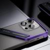 For iPhone 14 Pro Frameless Bumper Case S-Shaped Kickstand Aluminium Alloy Cover