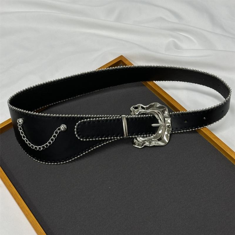 Adjustable Leopard Pattern Waistband Decorative Punk Belt For Men And Women Body Jewelry