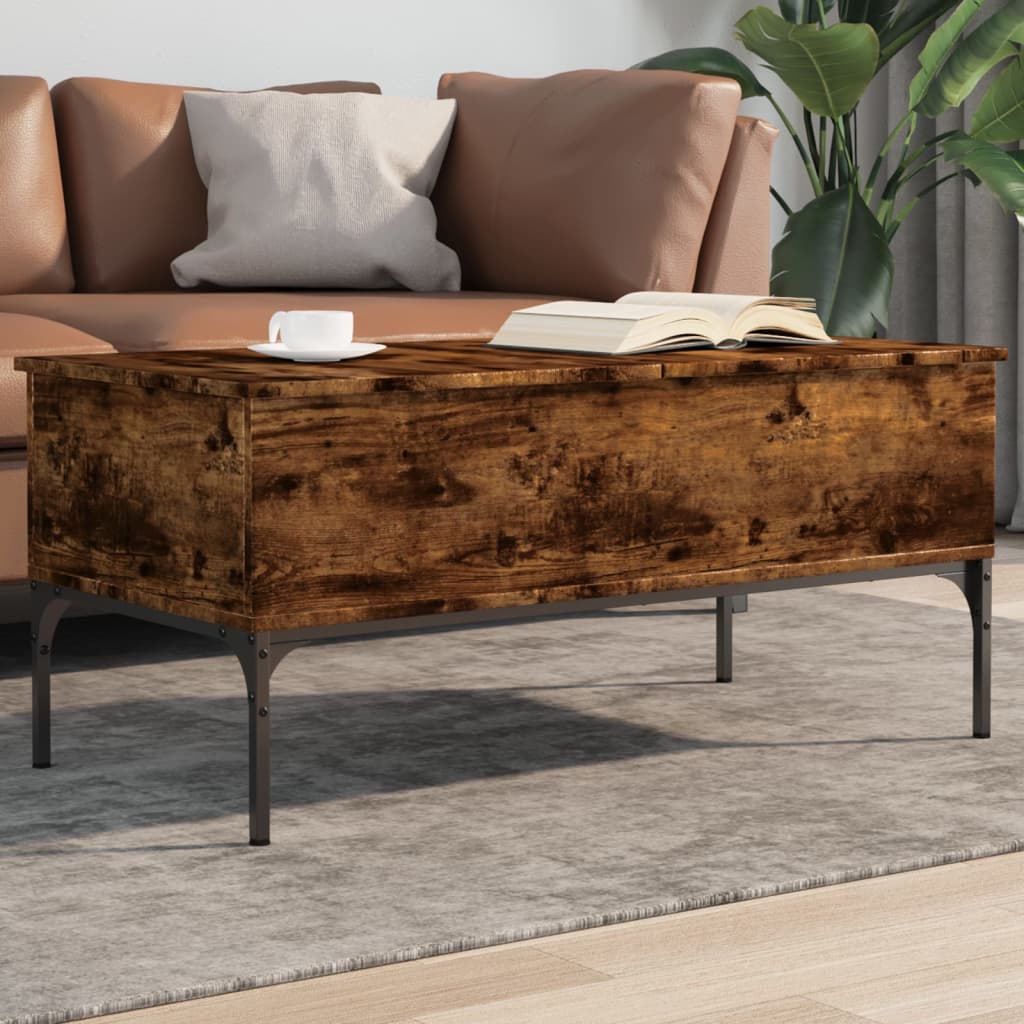  Coffee Table, Smoked Oak, 100x50x45 Cm