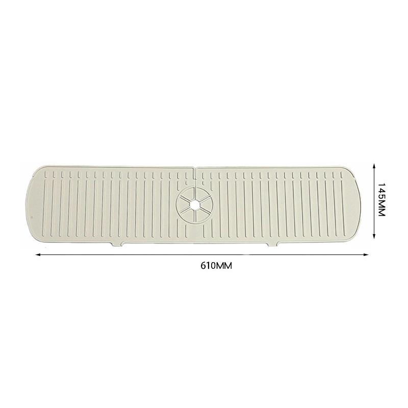 Kitchen Faucet Splash Pad Silicone Sink Faucet Splash Guard Mat Sponge Drain Anti Slip Rack for Bathroom Kitchenware Storage