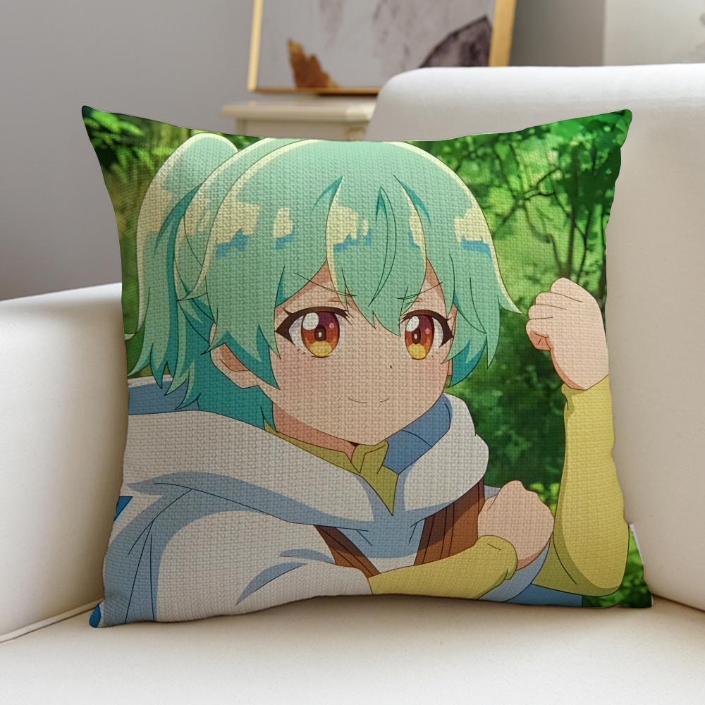 Saijaku Tamer wa Gomi Hiroi no Tabi wo HajimemashitaS Cushion Cover  linen pillowcase square removable and washable cushion