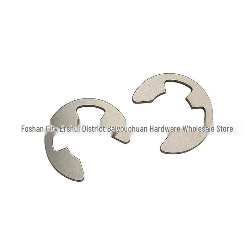 200-Piece Boxed Set of 304 Stainless Steel E-Clips, 1.5mm-10mm Shaft Retaining Rings
