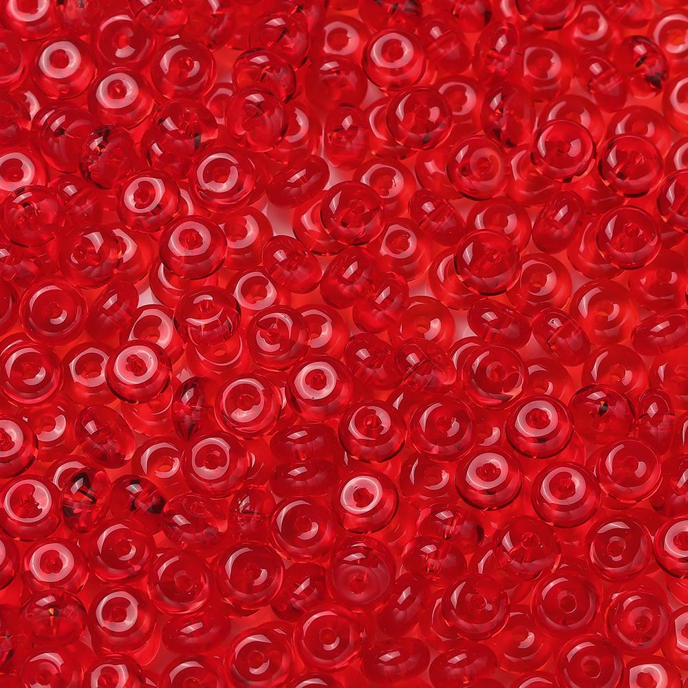 50pcs/Lots Colored Glass Seed Bead Abacus Shape Spacer Loose Beads for DIY Jewelry Making Bracelet Necklace Charms Accessories