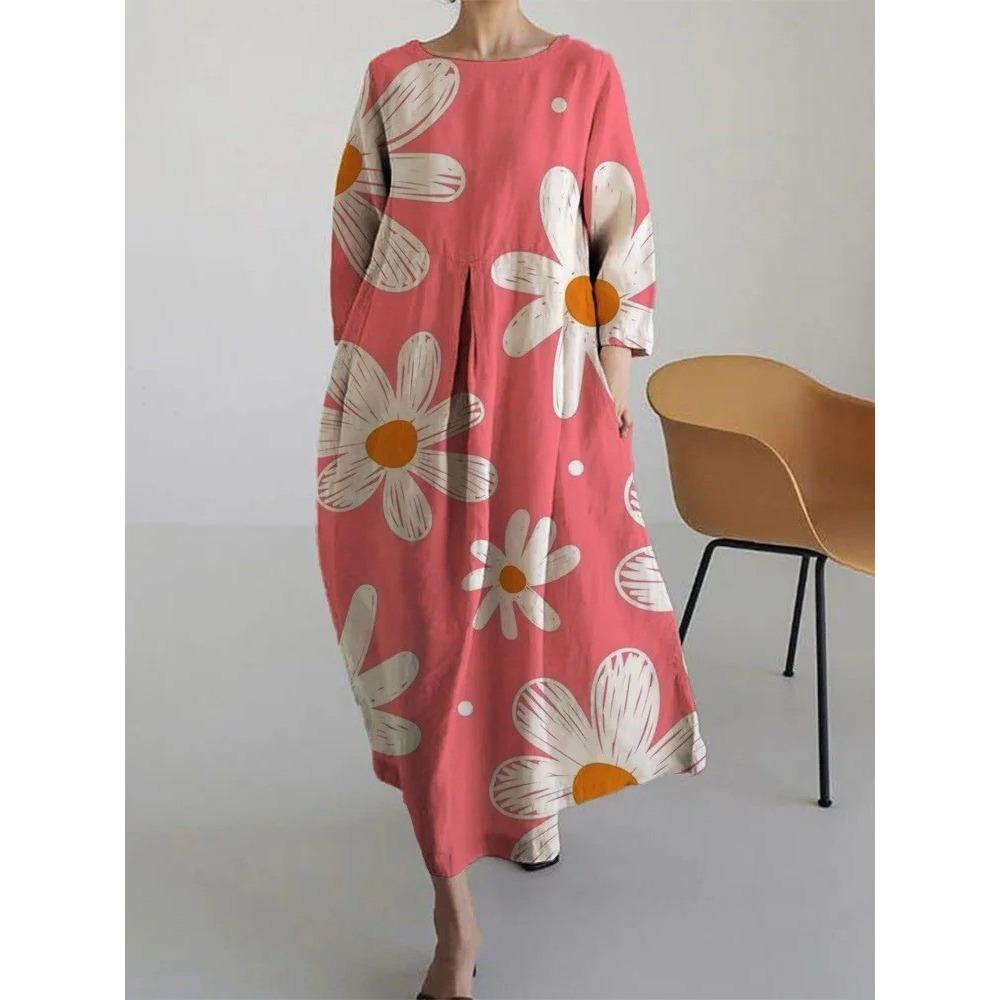 

Женское длинное платье весна осень лето юбка мода повседневные женские платья с большим подолом большие размеры S-5XL длинные платья 4Xl