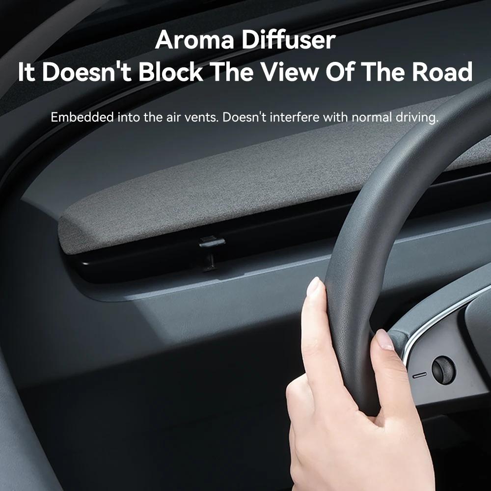 YZ For Tesla Model 3 / Y 2021-2026 Interior Auto Parts Car Air Freshener Vent Clip Adapter Soft Silicone Aromatherapy Holder