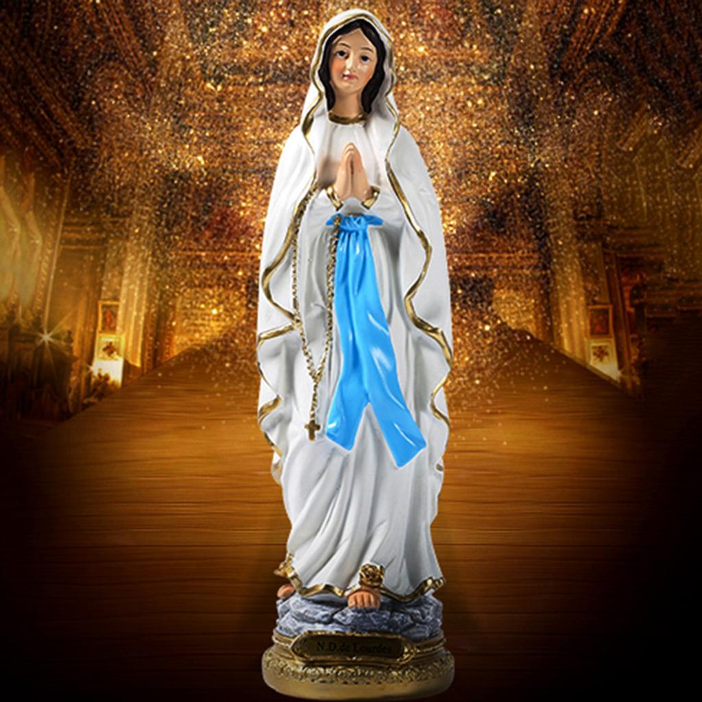 Buy Catholic Resin Madonna Virgin Mary Statue Figure Handmade ...