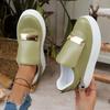 Large size temperament sequined casual single shoes women's autumn new round head height increase one pedal single shoes