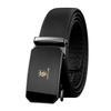 LUCKY LION Men's Automatic Buckle Top-Grain Leather Belt