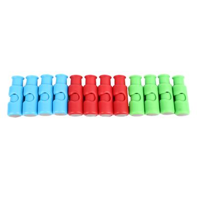 12Pcs Bread Bag Clips Sturdy ABS Plastic 3 Colors Easy Operation Plastic Bag Closure Clips for Home
