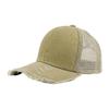 Ripped Fashion Denim Baseball Hat With Breathability Design For Casual Use Daily