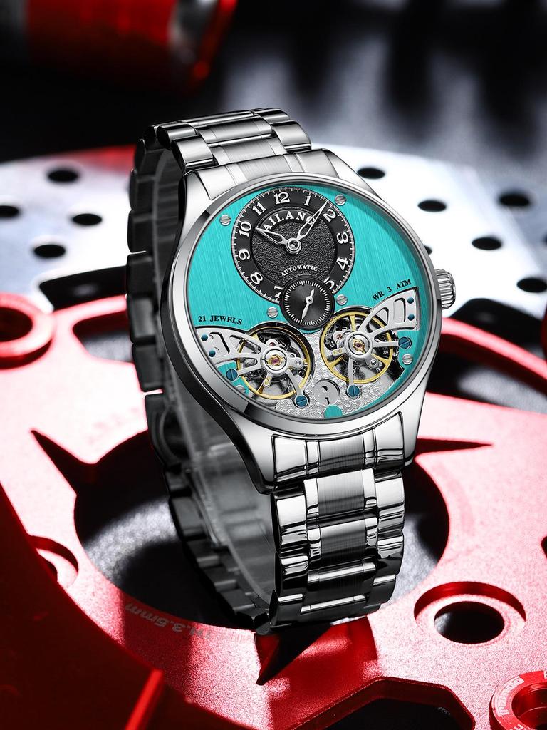 Ailang 2025 Men's Double Tourbillon Automatic Mechanical Watch