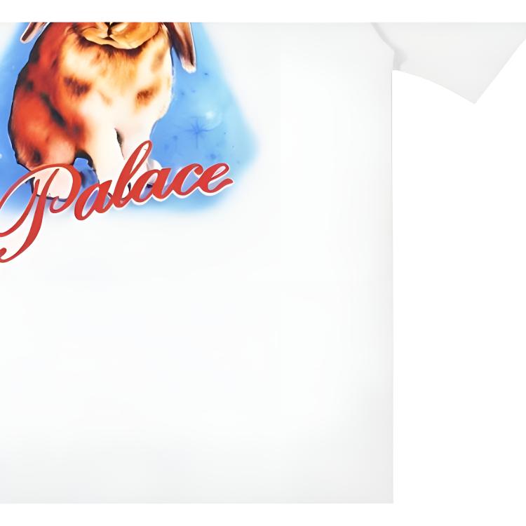 Palace Kaninchen T-Shirt Weiß Unisex Oberteile P26TS010