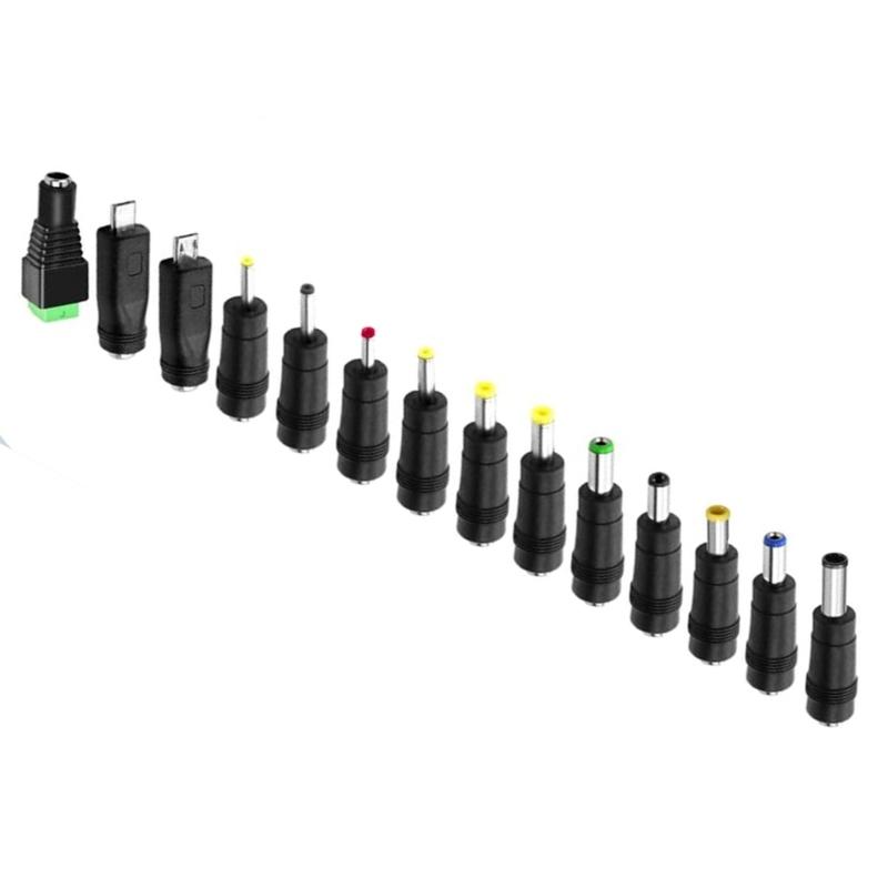 Universal USB Type C to DC5V Adapters Cable Kit Includes 14 Connectors for Charging Routers Cameras LED Lights