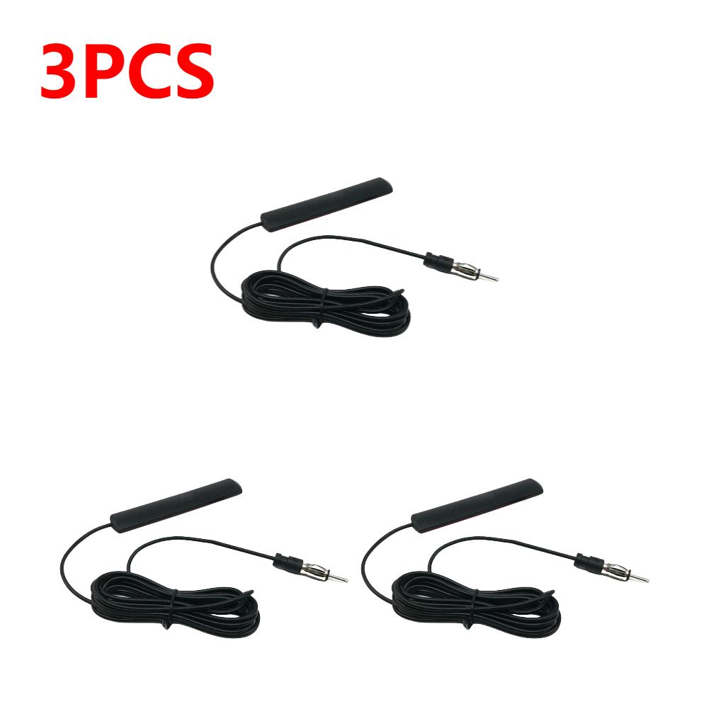 DC5-12V Car Interior Hidden Amplified Antenna Car Electronic Radio Antenna 85-860Mhz Car Radio Patch Aerial for Car Truck