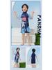 Children's Cartoon One-Piece Swimsuit - Quick-Dry, Sun Protection for Boys