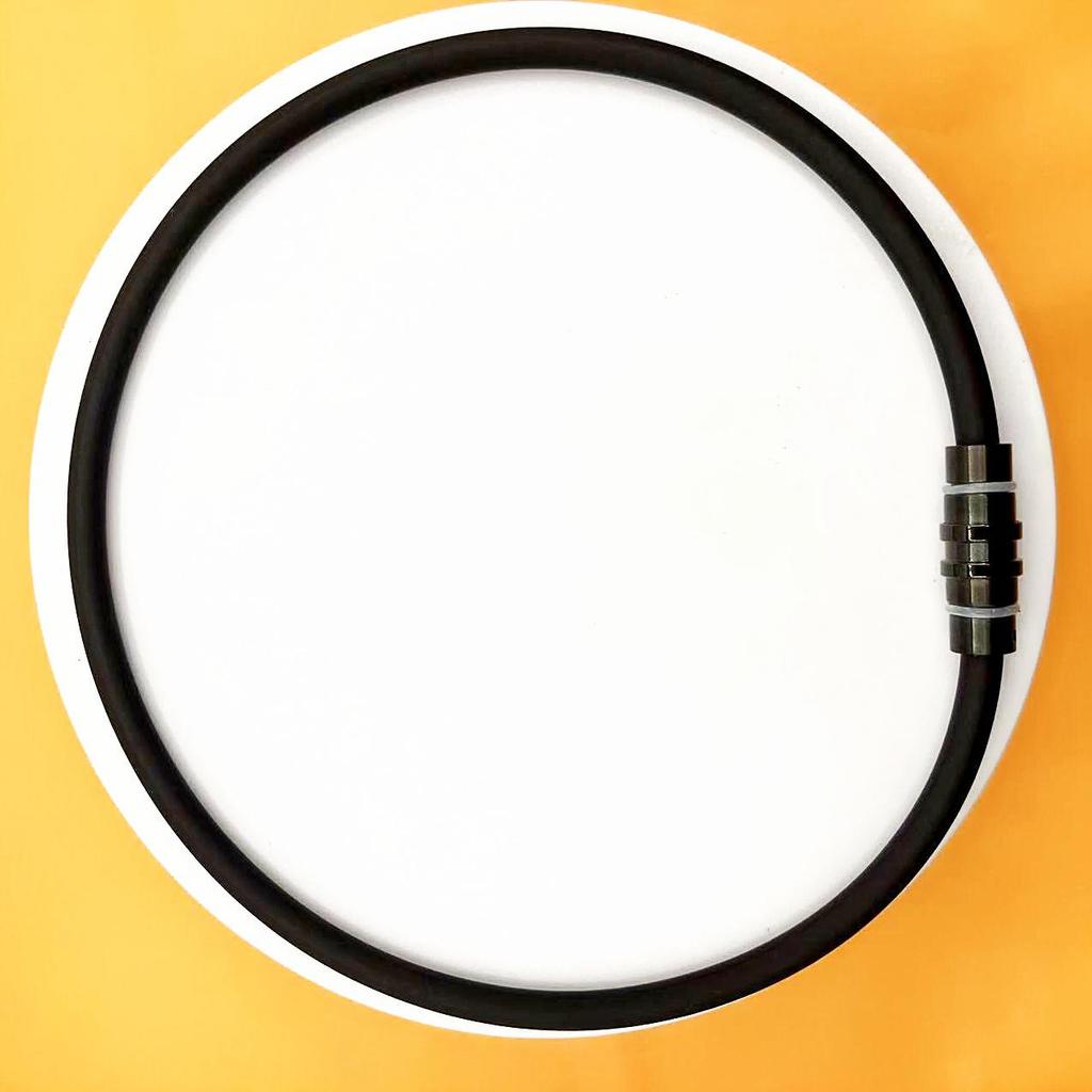 Magnetic Buckle Negative Ion Necklace for Men & Women – Sports, Fashion, & Buddha Amulet Style Necklace with Silicone Lanyard.