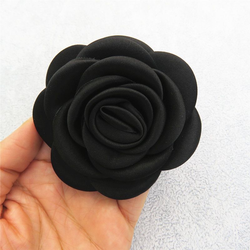 

Брошь-булавка для женщин с розой высокого класса, изысканная, стильная, нишевого стиля, брошь-булавка с камелией, украшения для верхней одежды, кардигана Black