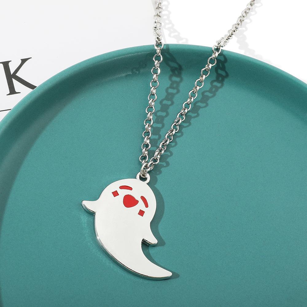 Anime Hutao Ghost Necklace Keychain Cartoon Bag Pendant Cosplay Accessories