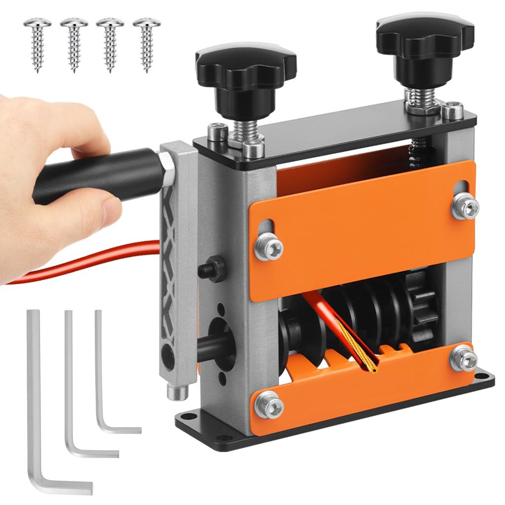 Double Drive Wire Stripper Machine Stripping Tool for 1-17mm Fast Scrap Scrap Wire Copper Wire Stripper for Leftover Cable