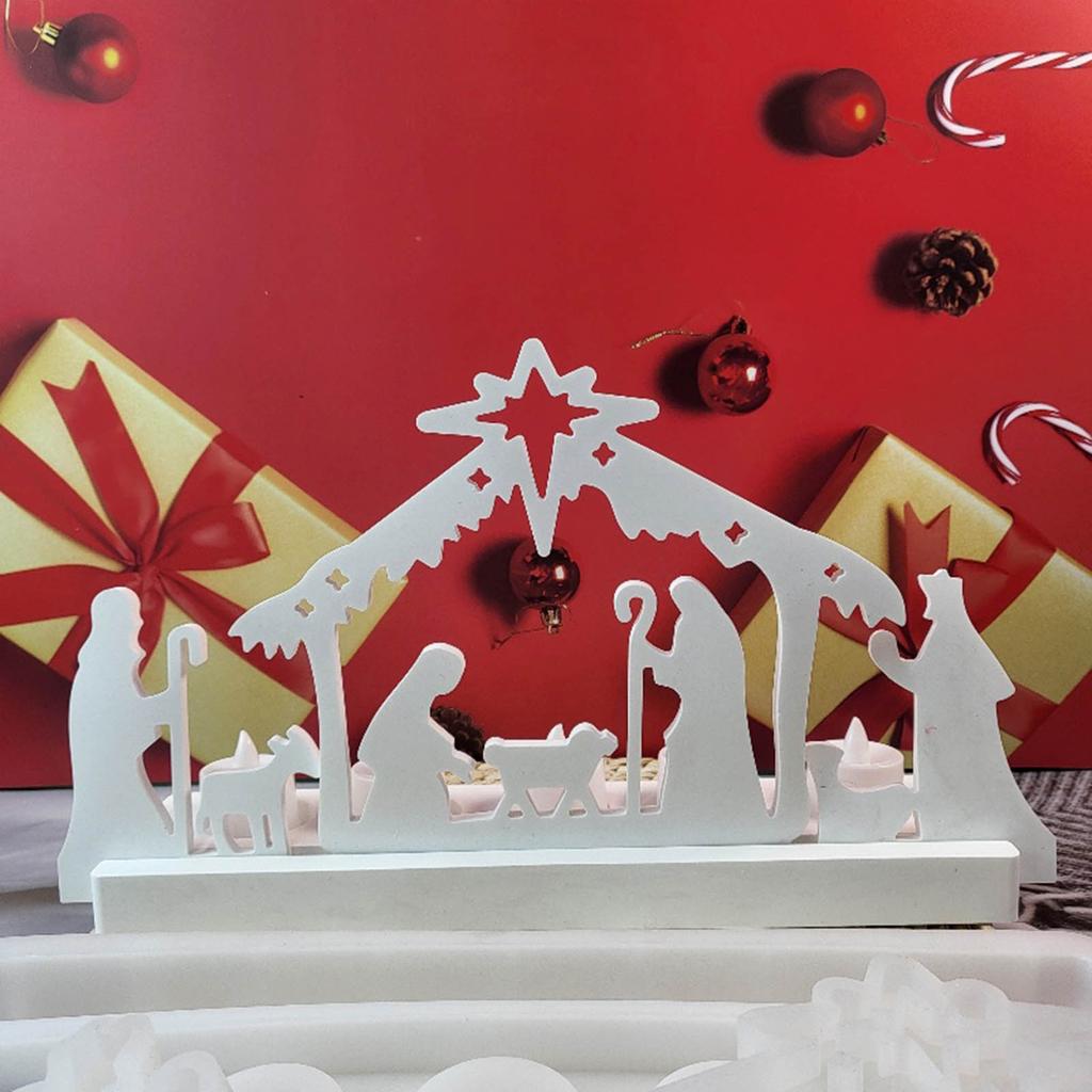 3x Ježíšův křest silikonové formy Formy na odlévání pryskyřice Formy na náboženské svíčky Formy na vonné svíčky na výrobu svíček