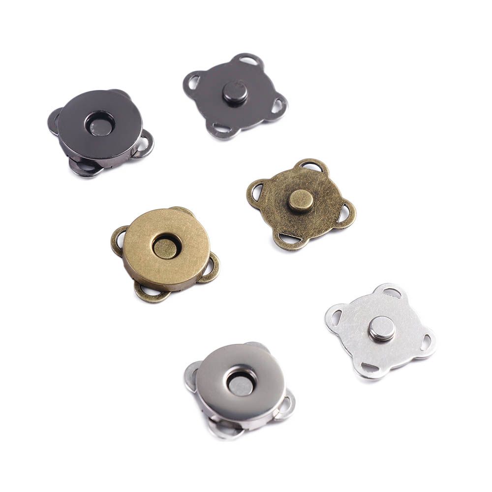 10/20 Sets/lot Bronze Clasp Closures Metal Sewing Craft DIY Accessories Snaps Buttons Adsorption Buckle