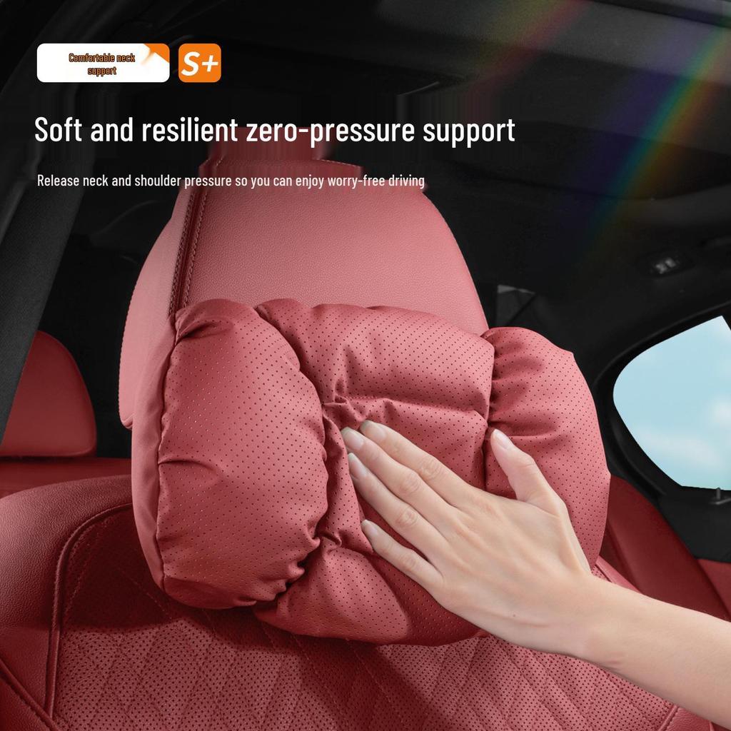 Mercedes-Maybach White Headrest & Lumbar Neck Pillow Set