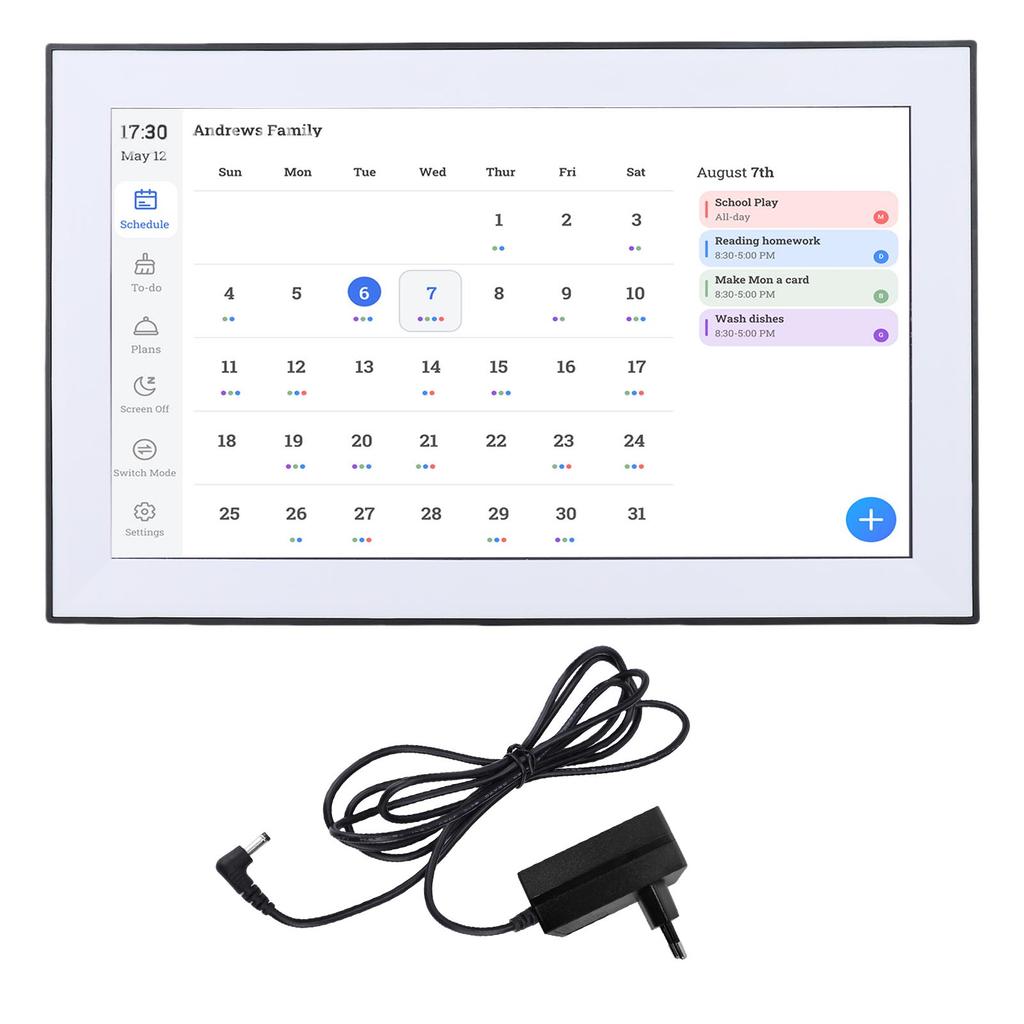 15.6 Inch Digital Calendar Chore Chart WIFI Electronic Calendar Smart Family Planner Touchscreen Interactive Display