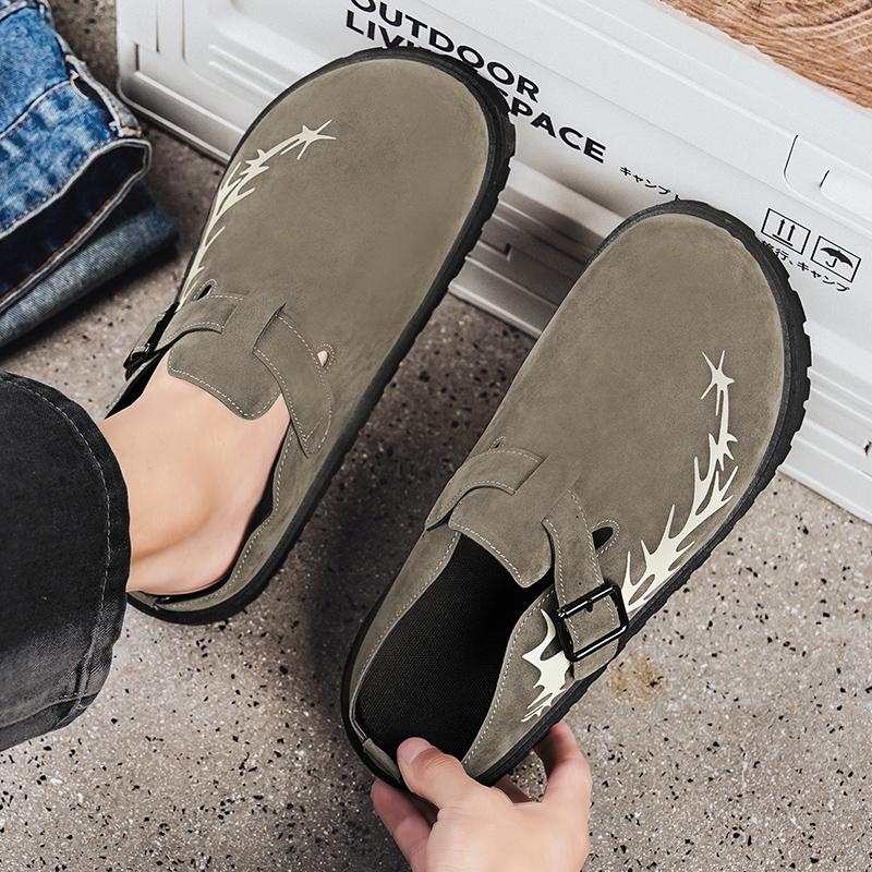 Fashion CYYTL Men Summer Slippers Casual Outdoor Shoes Breathable Sneakers Walking Hiking Loafers Luxury Designer Comfort Slides Fashion