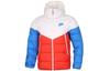 Daunenjacke Herren Rot Blau Weiß Mehrfarbig Mit Kapuze Moderat 928834-133