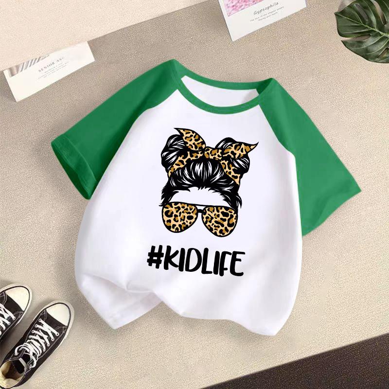 Children's Casual Short-sleeved T-shirt - Summer Girls' Fashion Top