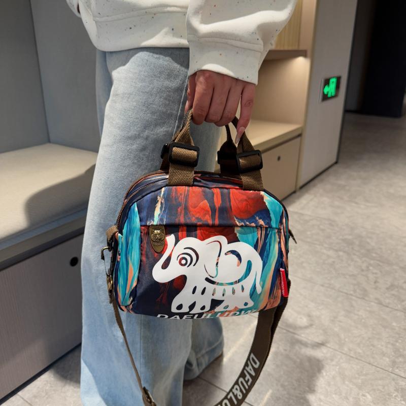 Casual Women Cross Body Small Messenger Bag Ladies Printing Handbag Shoulder Over Bags Fashion Women'S Lightweight Underarm Bag