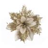 Gold-dusted Christmas Decorations Rattan Wreaths Artificial Floral Door And Window Decorations Festive Floral Accents