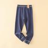 Velvet Thermal Pants for Kids: Boys' and Girls' High-Waist, Thick Cotton Wool Leggings for Autumn