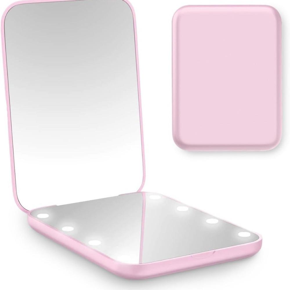 2-Sided Vanity Mirror Folding Cosmetics Mirror Creative Compact Pocket Mirror  Makeup Tool
