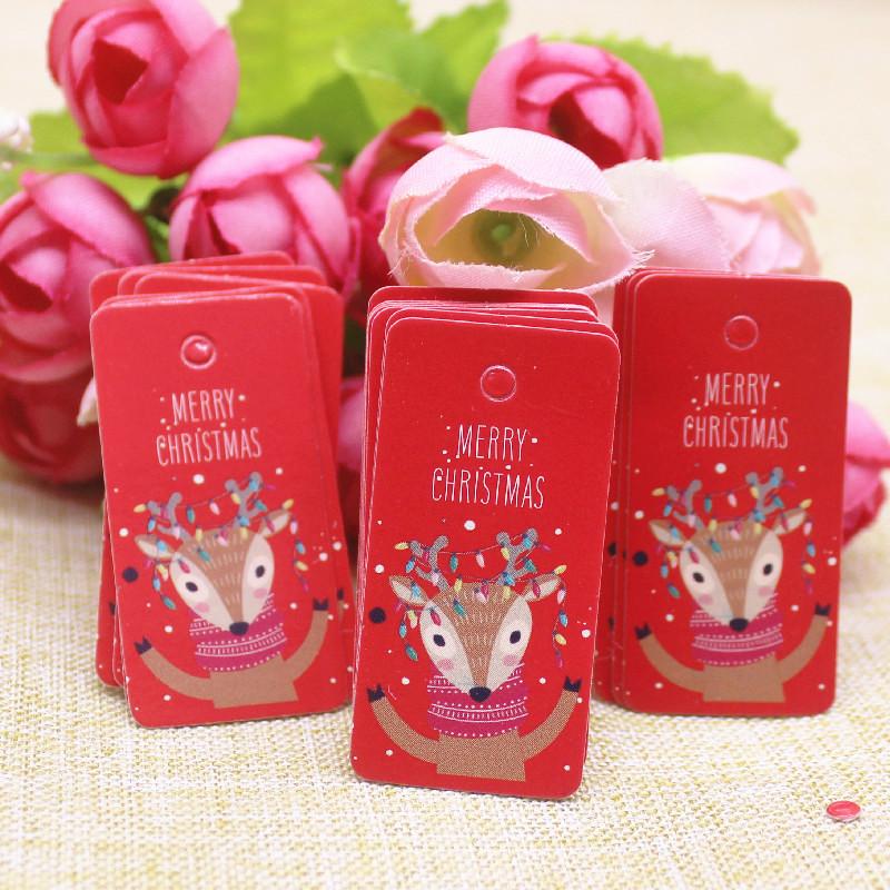 100 Stück Anhänger aus Kraftpapier mit Schnüren, mit Liebe handgefertigt, Hängeanhänger, Kleidungsanhänger für Süßigkeiten/Geschenke/Kekse, Displayverpackung, Etikettenkarte