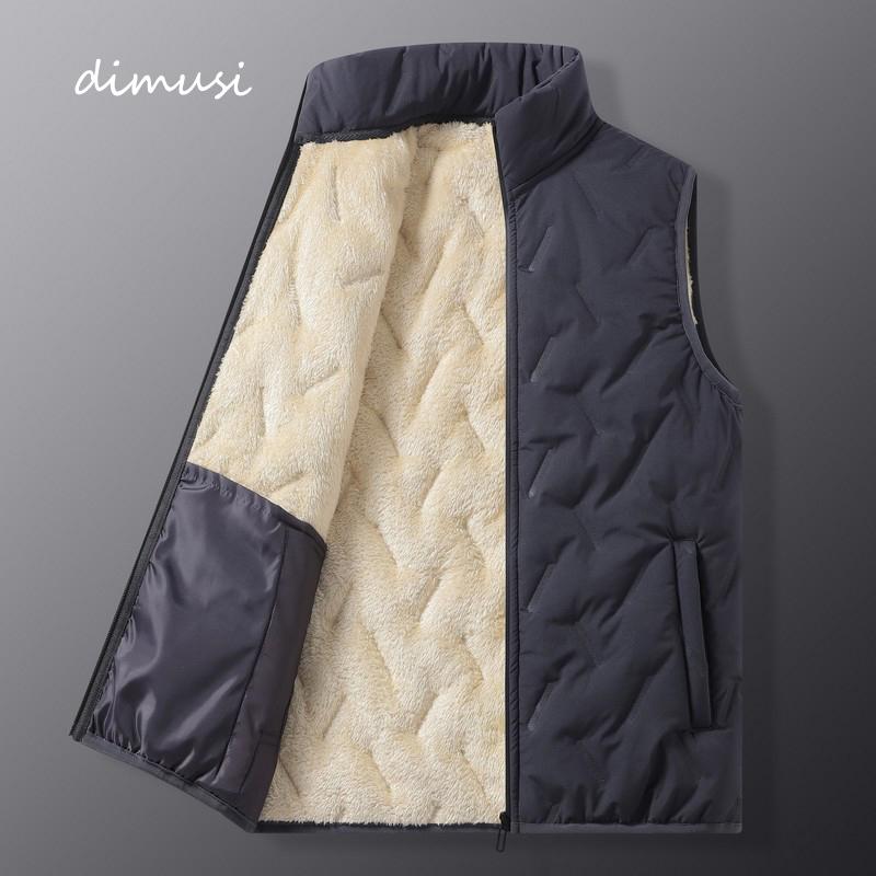 Autumn Winter Men's Fleece Sleeveless Jacket Man Zipper Warm Windbreaker Vest Men Cotton Thermal Waistcoats Brand Clothing 5XL