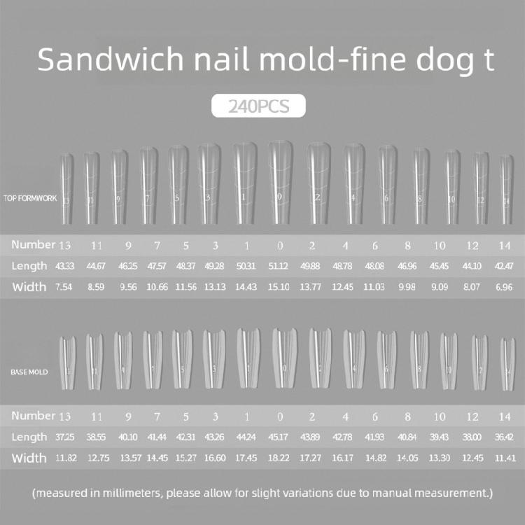Oval Shape ABS Nail Extension Templates With Dog Ladder Support For Long Lasting Gel Polish Applications