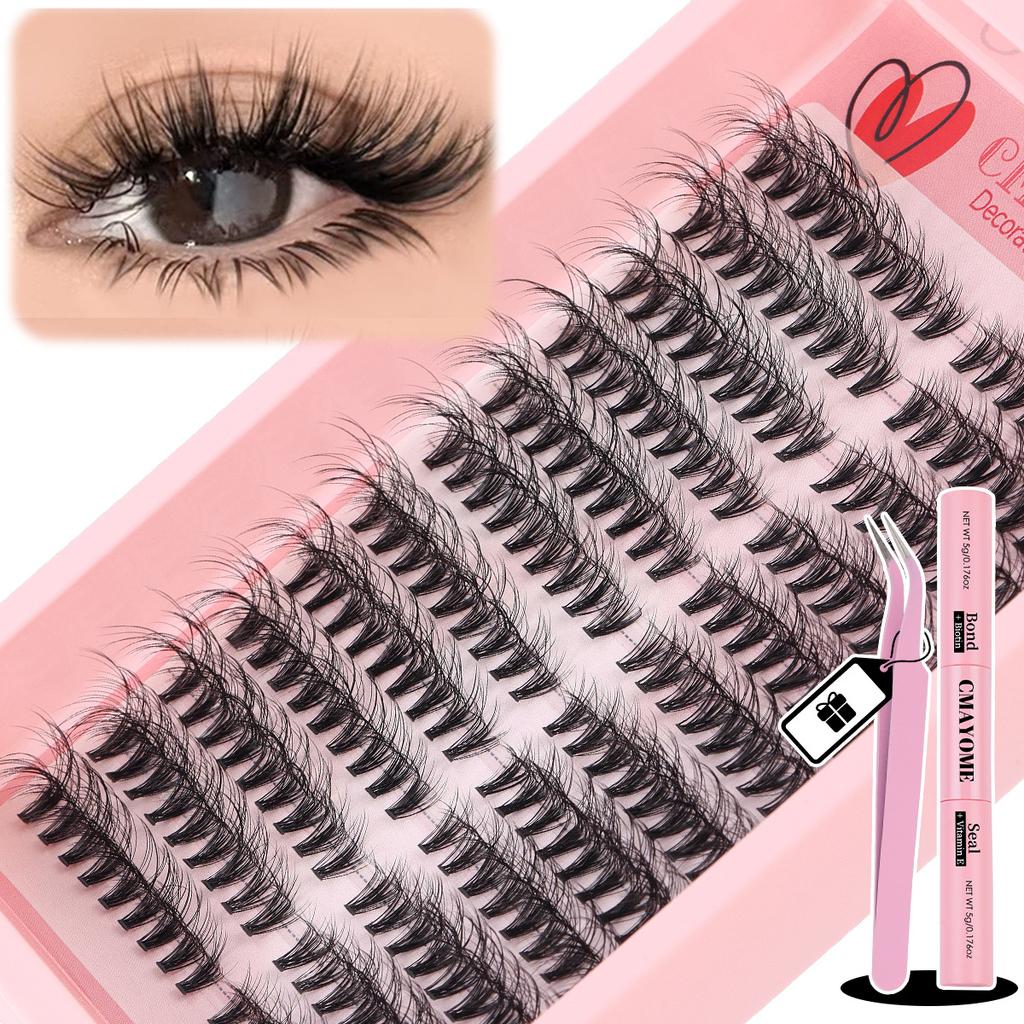 216 Clusters Single Cluster D Curve False Eyelashes Daily Activities 8-16Mmdiy Segmented Grafting Dense Hair