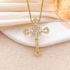 Necklace Cross ins Punk Cross Necklace Accessories Women's Fashion Personality Niche Design Copper Inlaid Zircon Accessories Women
