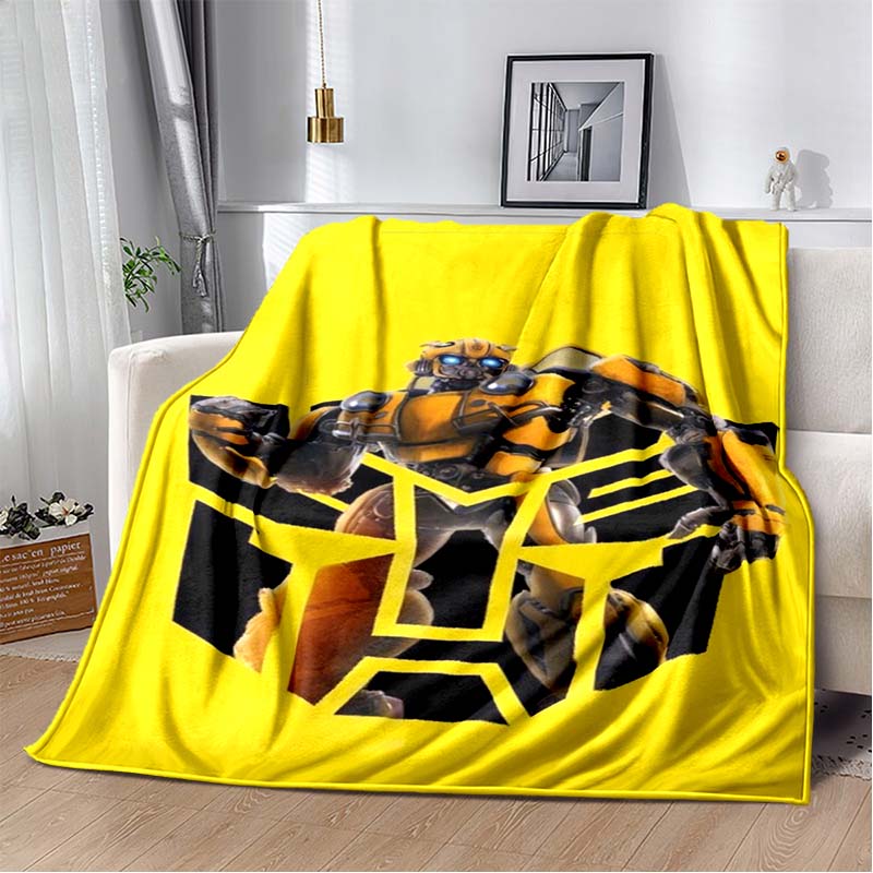 Cartoon T-Transformers Autobots Soft Flannel Blanket for Beds Bedroom Sofa Picnic,Throw Blanket for Cover Outdoor Leisure Gift
