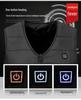 Smart Heating Vest - Thickened V-neck Jacket with Three-level Temperature Control for Men & Women, Ideal for Autumn/Winter