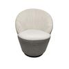 Fauteuil - Noir Doré - 1 place - Polyester - Design Contemporain